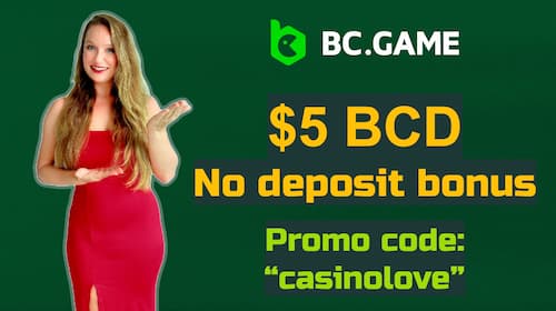 BC.Game Casino $5 BCD no deposit bonus with promo code for registration