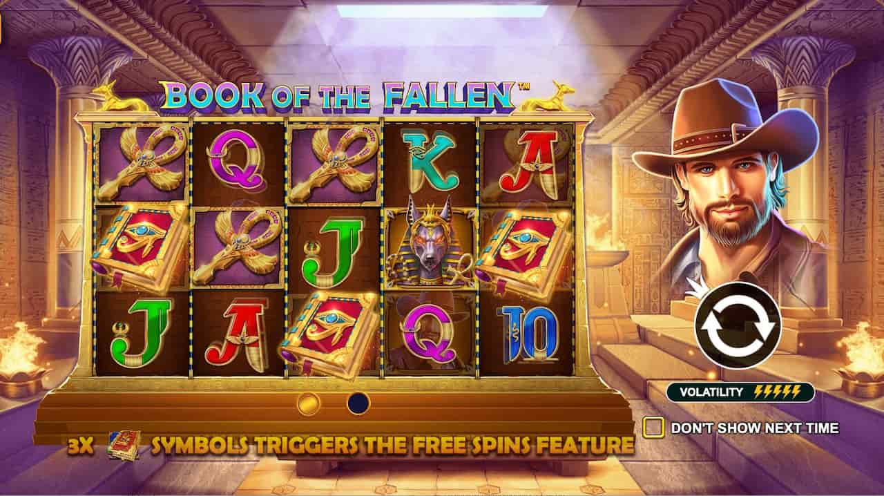 Book of the Fallen Slot by Pragmatic Play game studio. Use the BOTF100 promo code at BetOnRed Casino for 100 free spins.