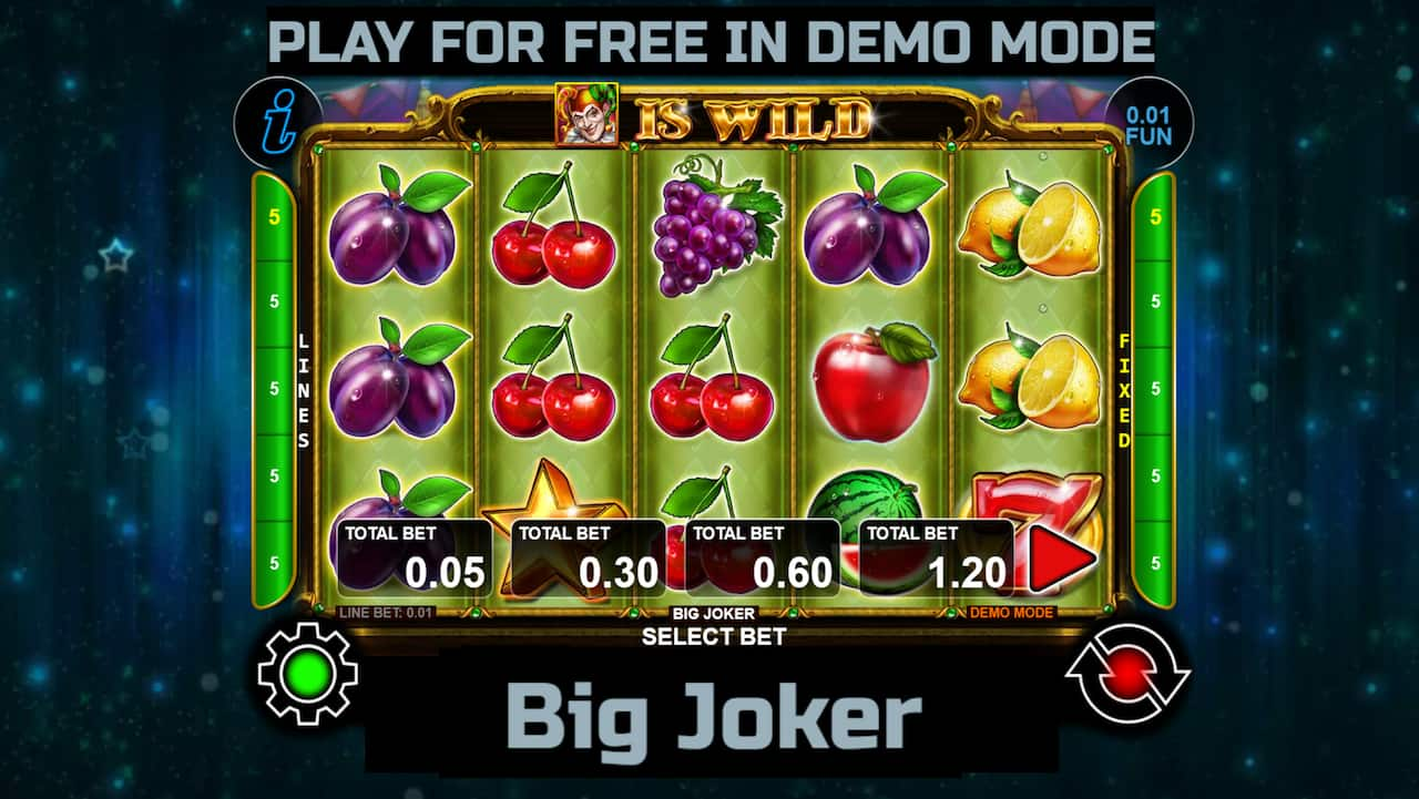 Big Joker slot game by CT Interactive. Play for free in demo mode.