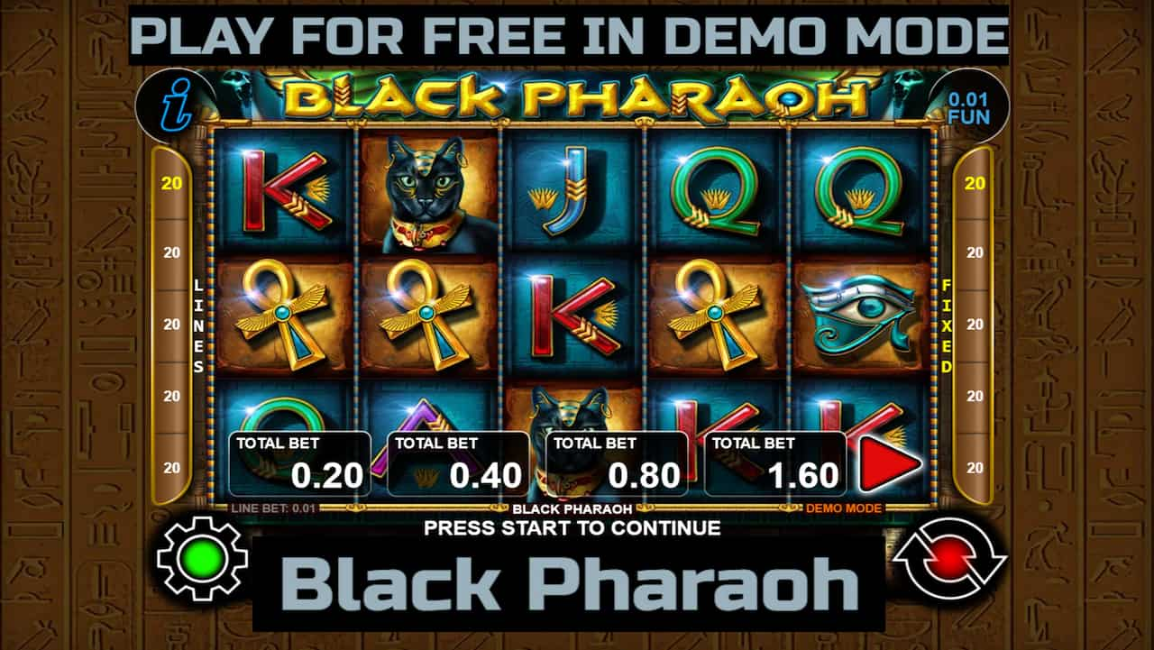 Black Pharaoh slot game by CT Interactive. Play for free in demo mode.