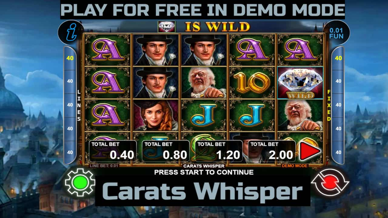 Carats Whisper slot game by CT Interactive. Play for free in demo mode.