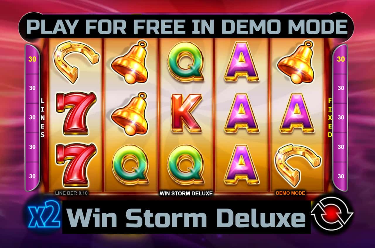 Win Storm Deluxe slot game by CT Interactive. Play for free in demo mode.