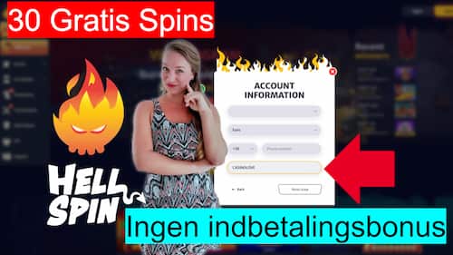 Hellspin Casino 30 free spins no deposit bonus with promo code