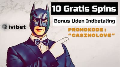 Ivibet Casino 10 gratis spins uden indbetaling med promokode