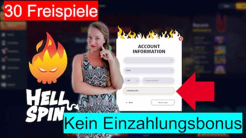 Hellspin Casino 30 free spins no deposit bonus with promo code