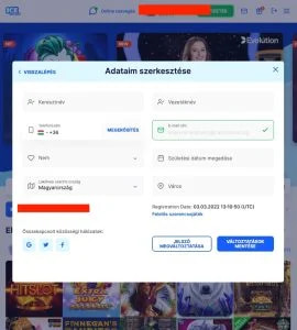 Ice Casino Anforderung persönlicher Daten