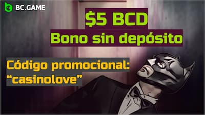 BC.Game Casino bono de $5 BCD sin depósito y código promocional