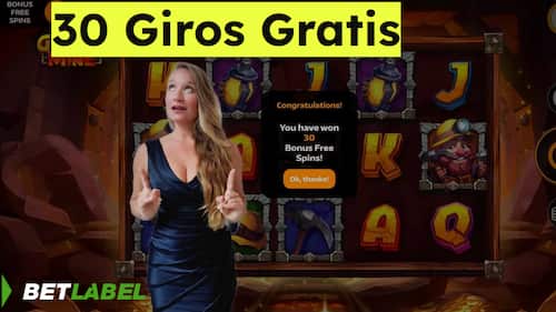 Casino Betlabel 30 giros gratis sin depósito bonus código