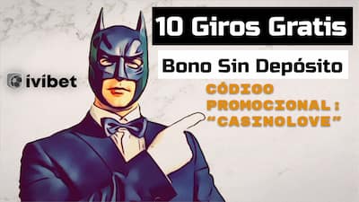 Ivibet Casino 10 Giros Gratis sin depósito con código promocional