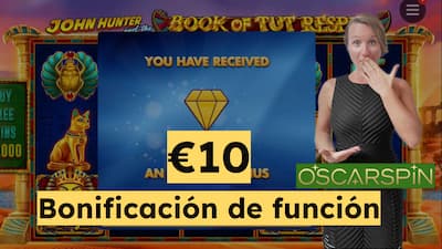 Obtén un bono de 10 € Bonus Buy en el casino Oscarspin sin depósito