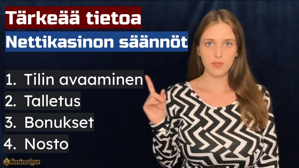 Tärkeät kasinon säännöt