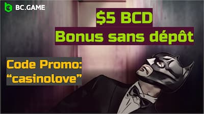 BC.Game Casino bonus de $5 BCD sans dépôt et code promo