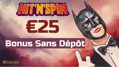 HitnSpin Casino 25 € de bonus sans dépôt