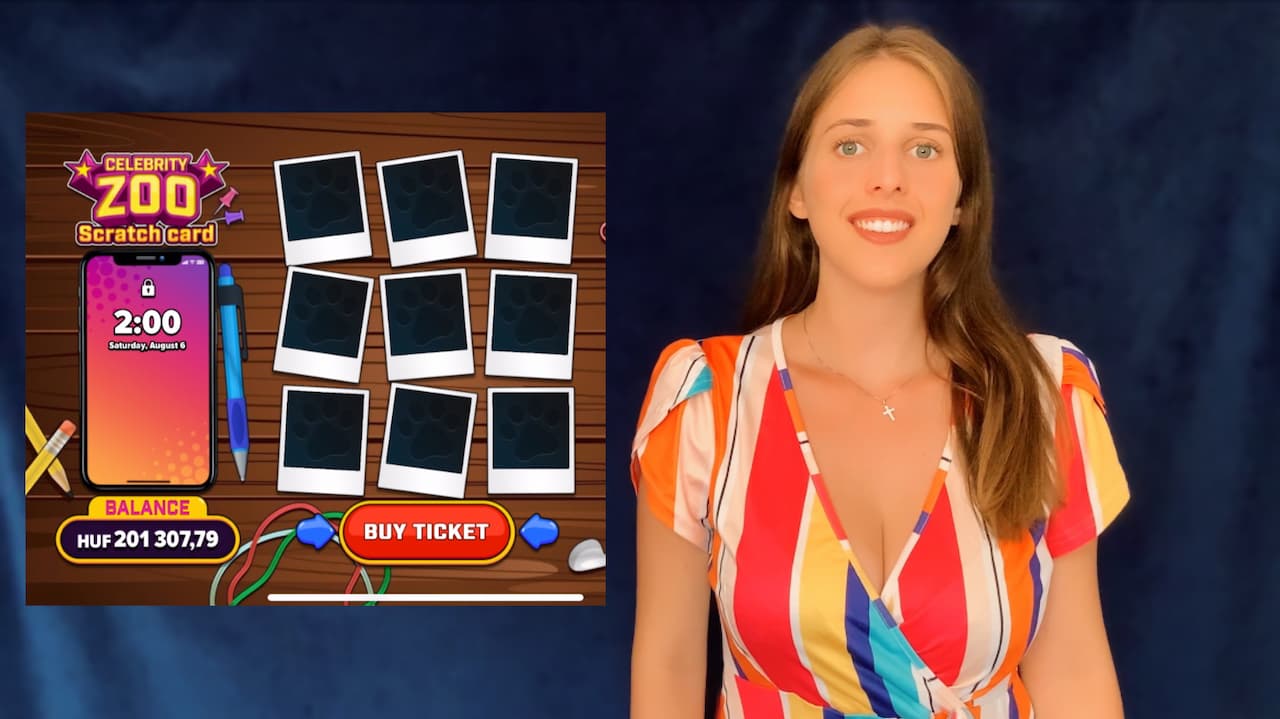 Celebrity Zoo online scratch card at Vulkan Vegas Casino