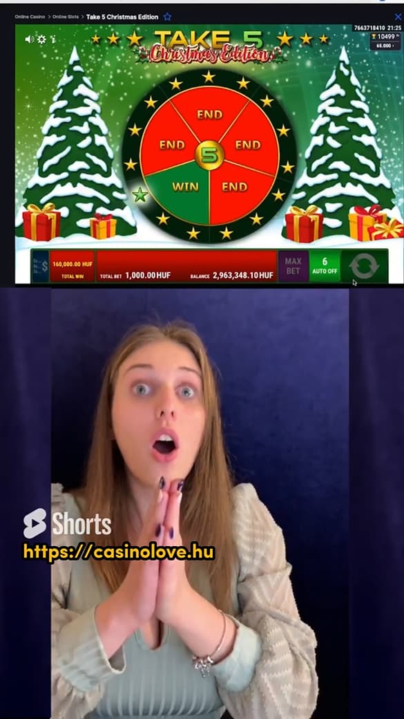 Take 5 Christmas Edition - slot big win at Ice Casino