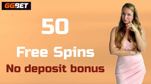 GG Bet Casino 50 Free Spins no deposit bonus with promo code