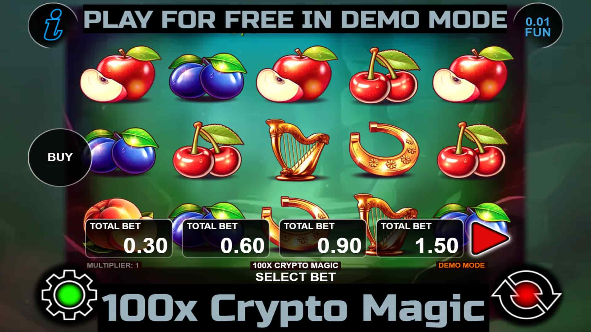 100x Crypto Magic slot game by CT Interactive. Play for free in demo mode.