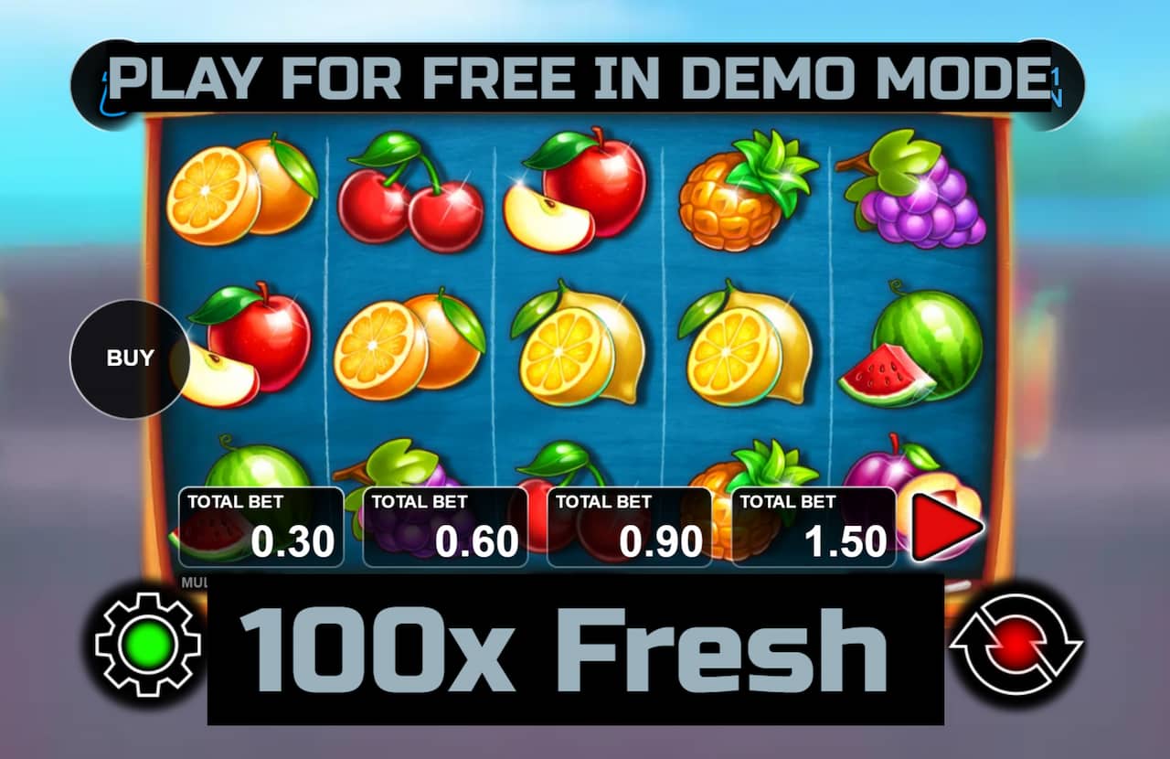 100x Fresh slot game by CT Interactive. Play for free in demo mode.