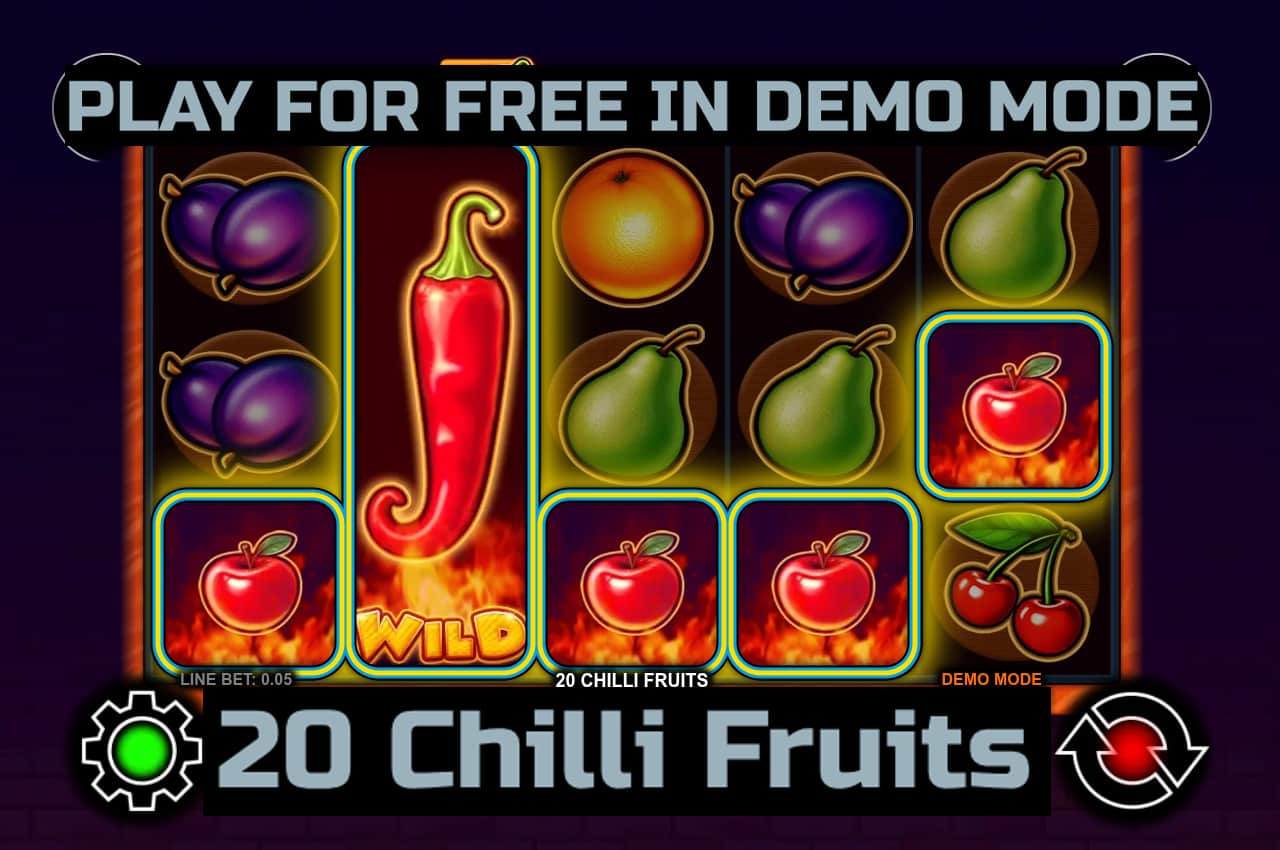20 Chilli Fruits slot game by CT Interactive. Play for free in demo mode.