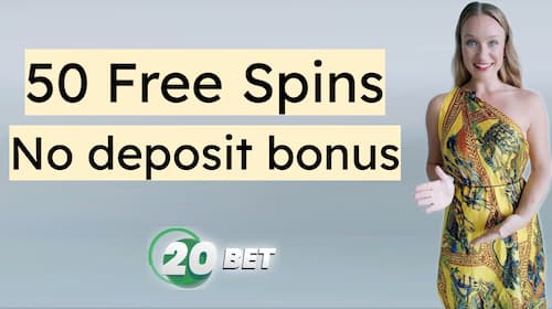 20Bet Casino 50 free spins bonus