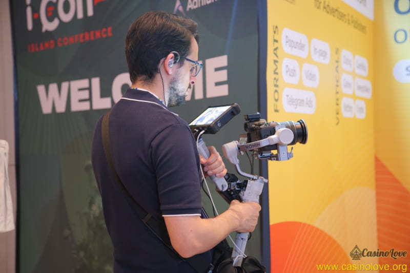 Video production at Island Conference 2026 in Limassol, photographed by CasinoLove