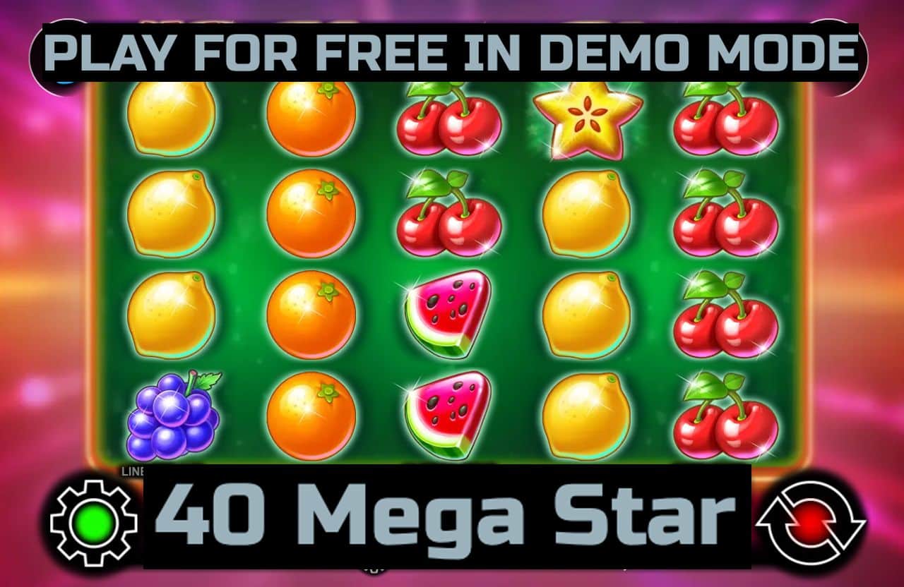 40 Mega Star slot game by CT Interactive. Play for free in demo mode.