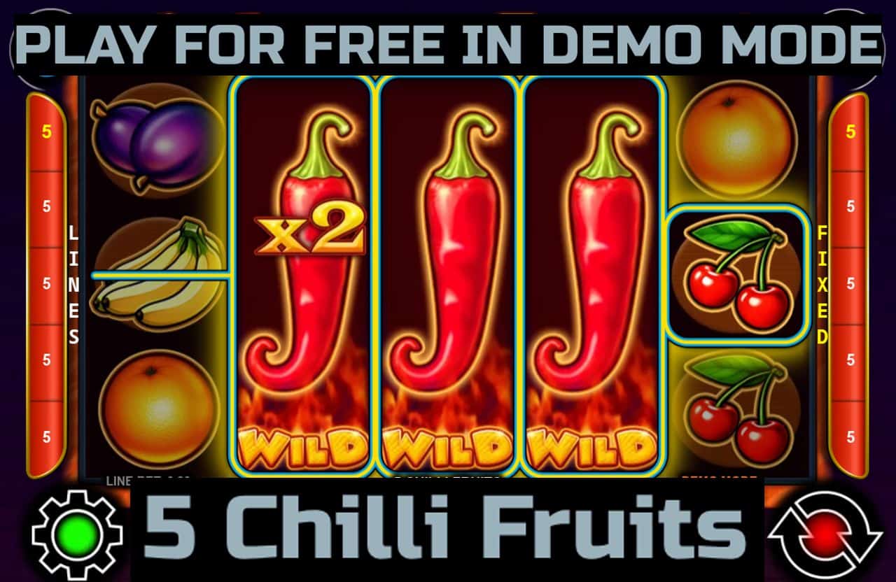 5 Chilli Fruits slot game by CT Interactive. Play for free in demo mode.