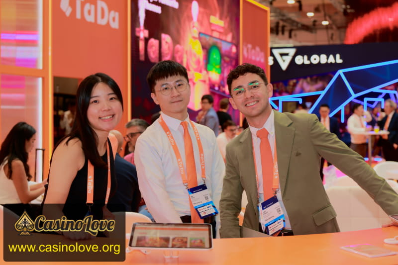 Aisha Kuo and Ray Yang Head of Account Management at TaDa Gaming at SBC Summit 2026 Lisbon