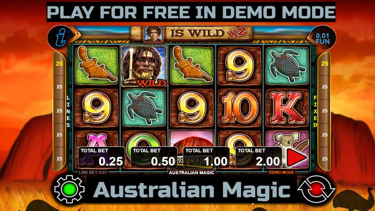Australian Magic slot game by CT Interactive. Play for free in demo mode.