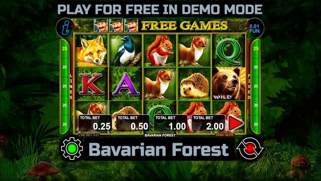 Bavarian Forest slot game by CT Interactive. Play for free in demo mode.