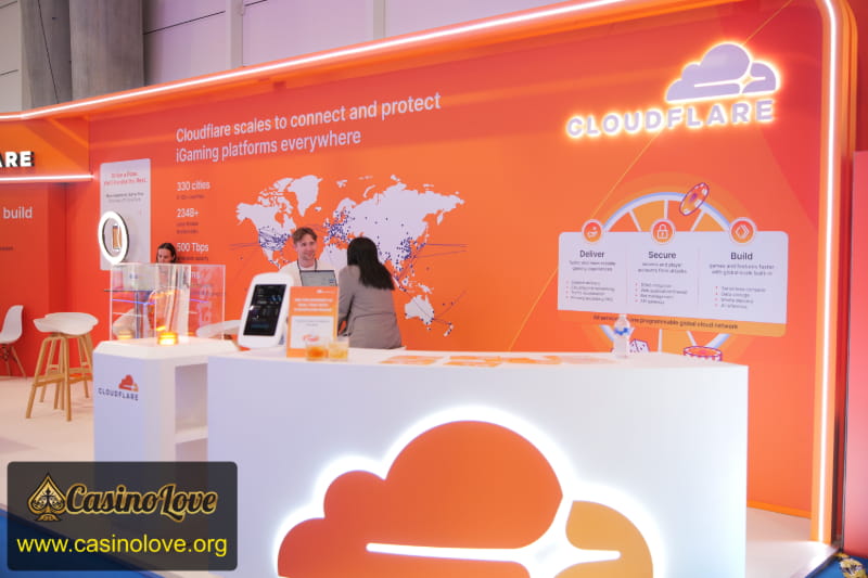 Cloudflare Booth at SBC Summit 2026 Lisbon photo 1