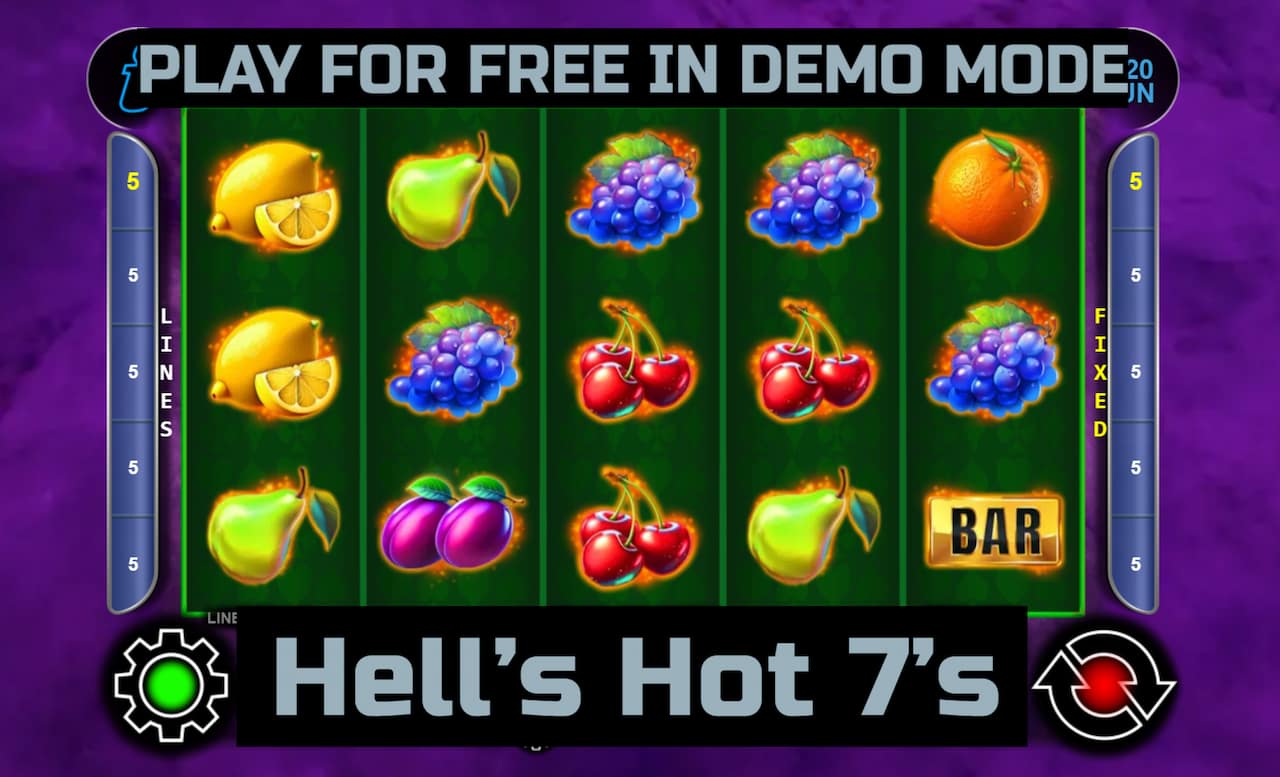 Hell's Hot 7's slot game by CT Interactive. Play for free in demo mode.