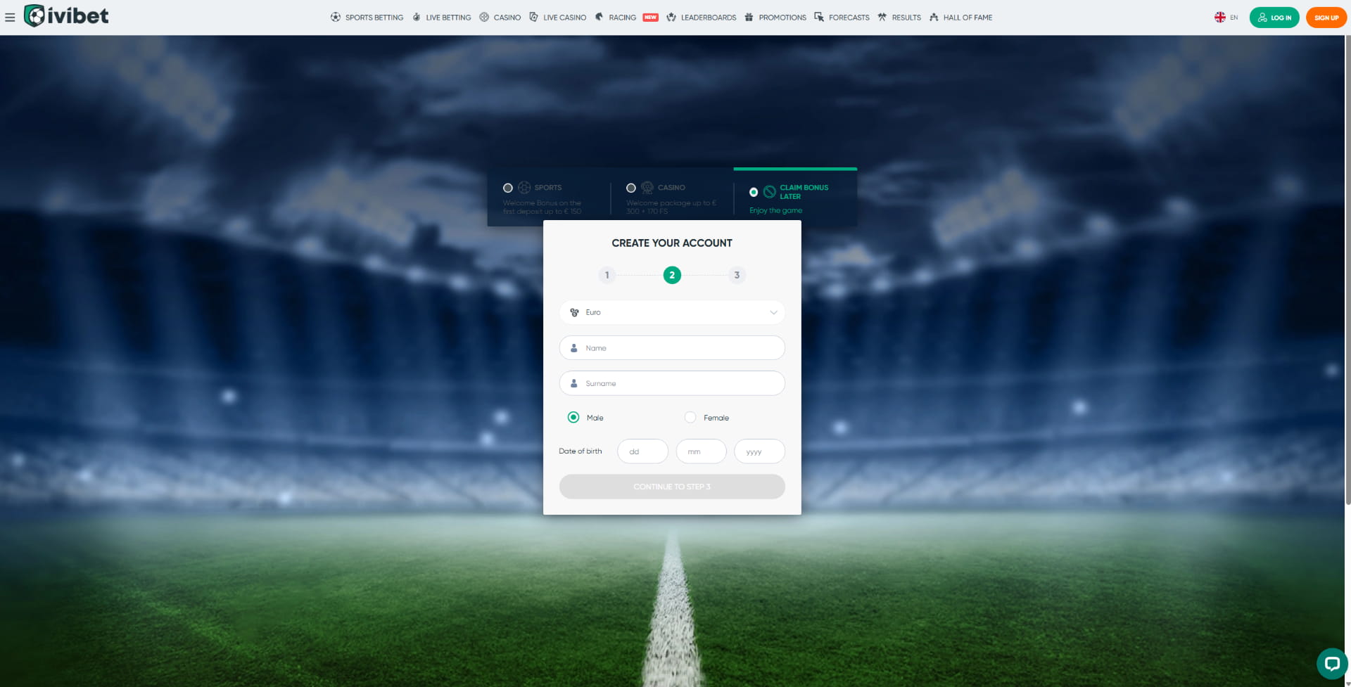 Provide personal details