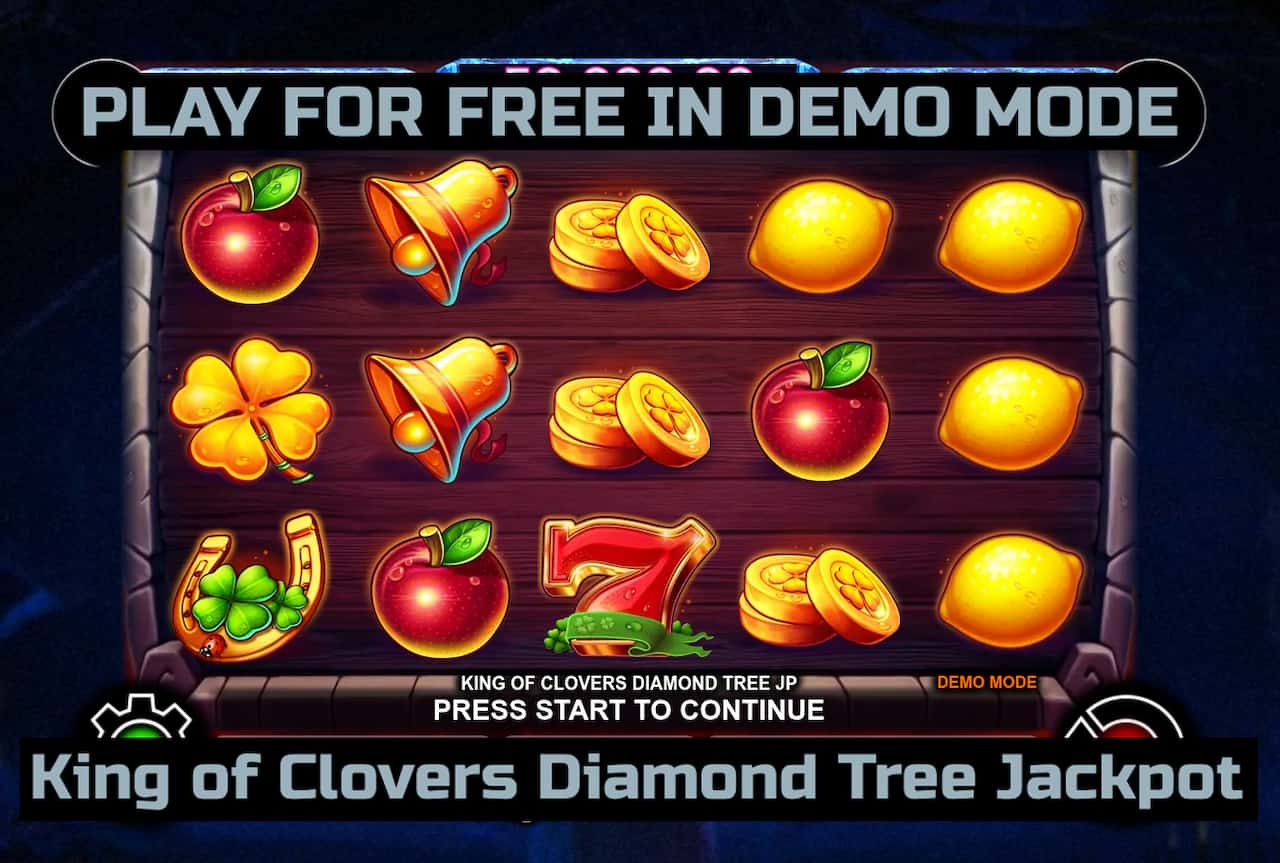 King of Clovers Diamond Tree Jackpot slot game by CT Interactive. Play for free in demo mode.