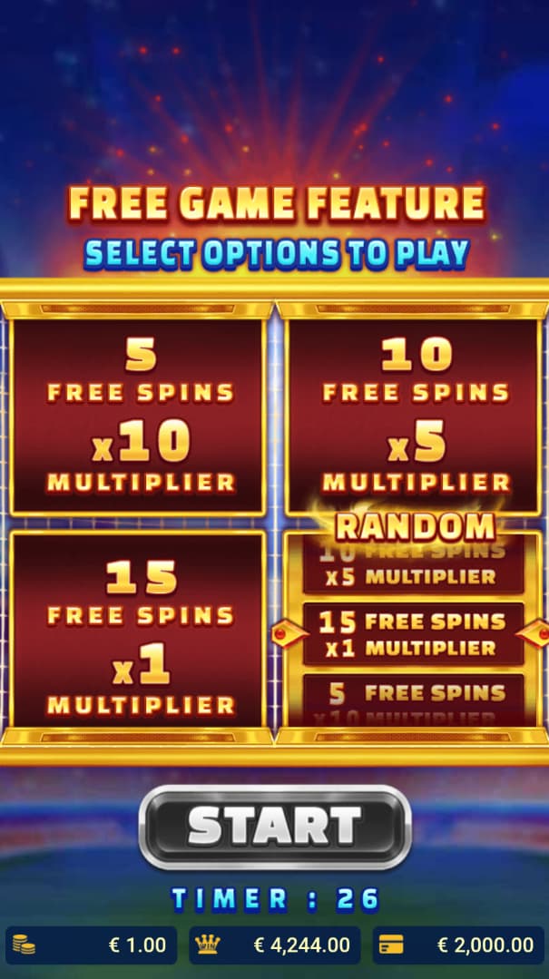 Bonus Games of the Kong The Striker slot game