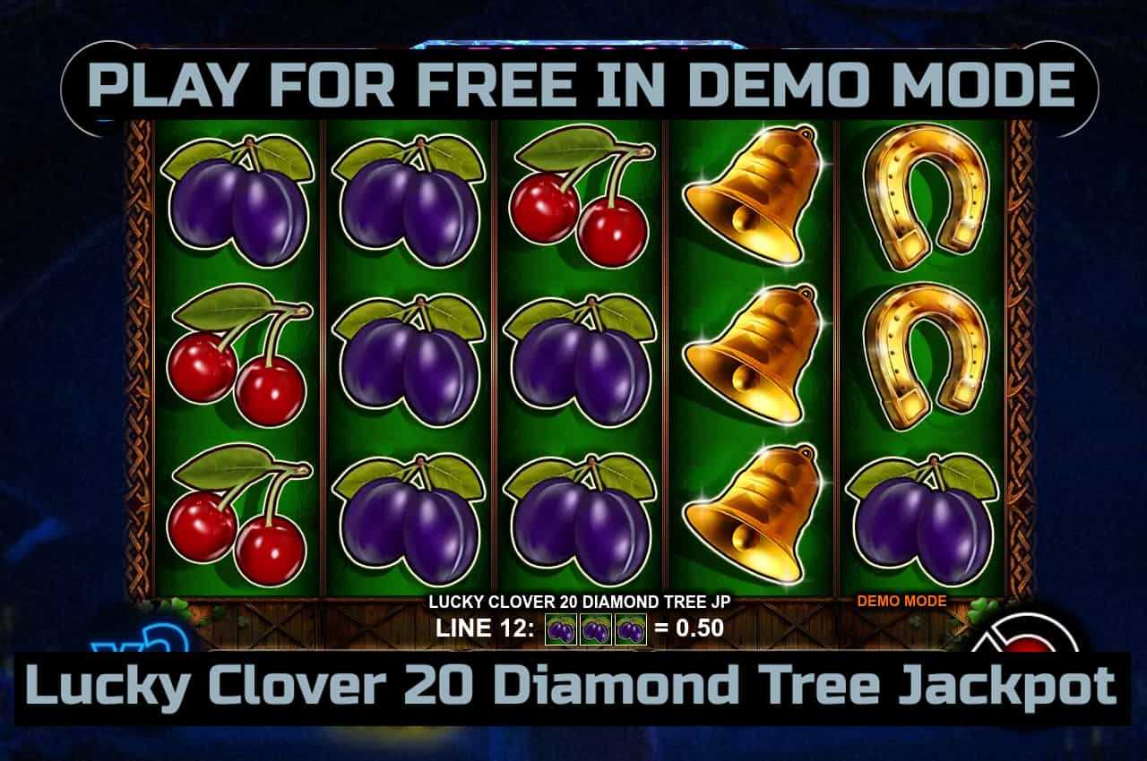 Lucky Clover 20 Diamond Tree Jackpot slot game by CT Interactive. Play for free in demo mode.