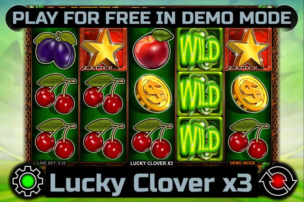 Lucky Clover x3 slot game by CT Interactive. Play for free in demo mode.