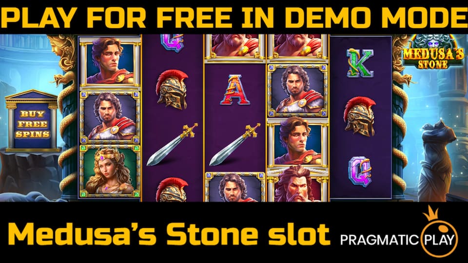 Medusa`s Stone slot game by Pragmatic Play. Play for free in demo mode.