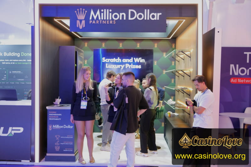 Million Dollar Partners Booth at SBC Summit 2026 Lisbon