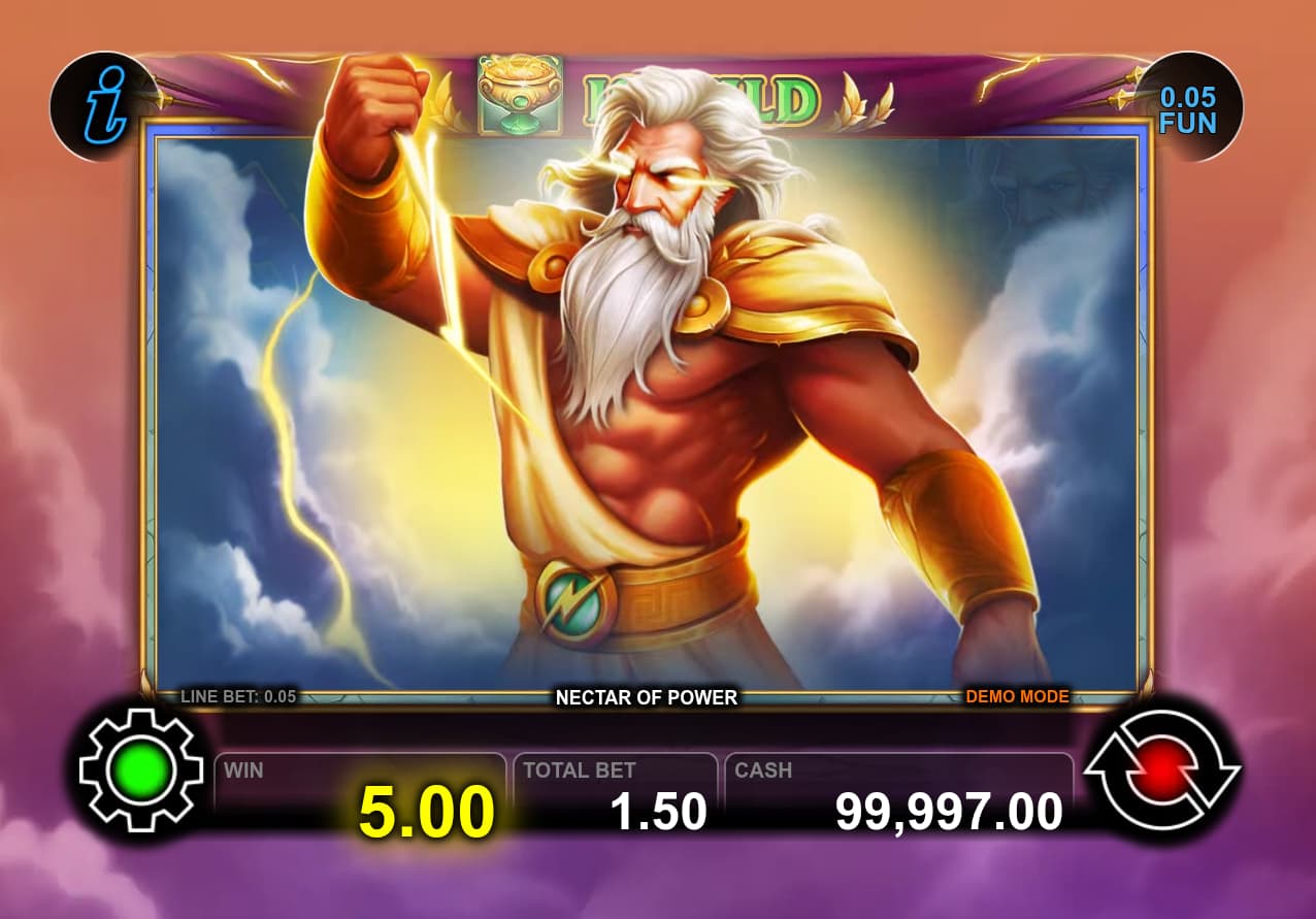 Zeus Himself - Nectar of Power slot game