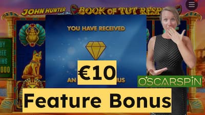 Oscarspin Casino €10 bonus buy