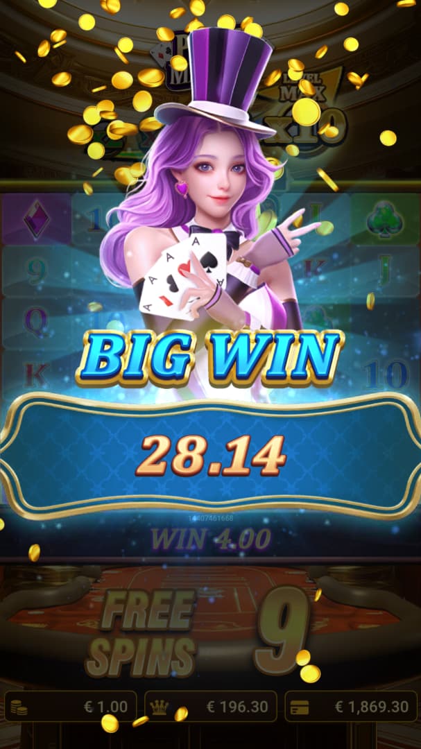 Big Win Screen - Poker Maxways slot game