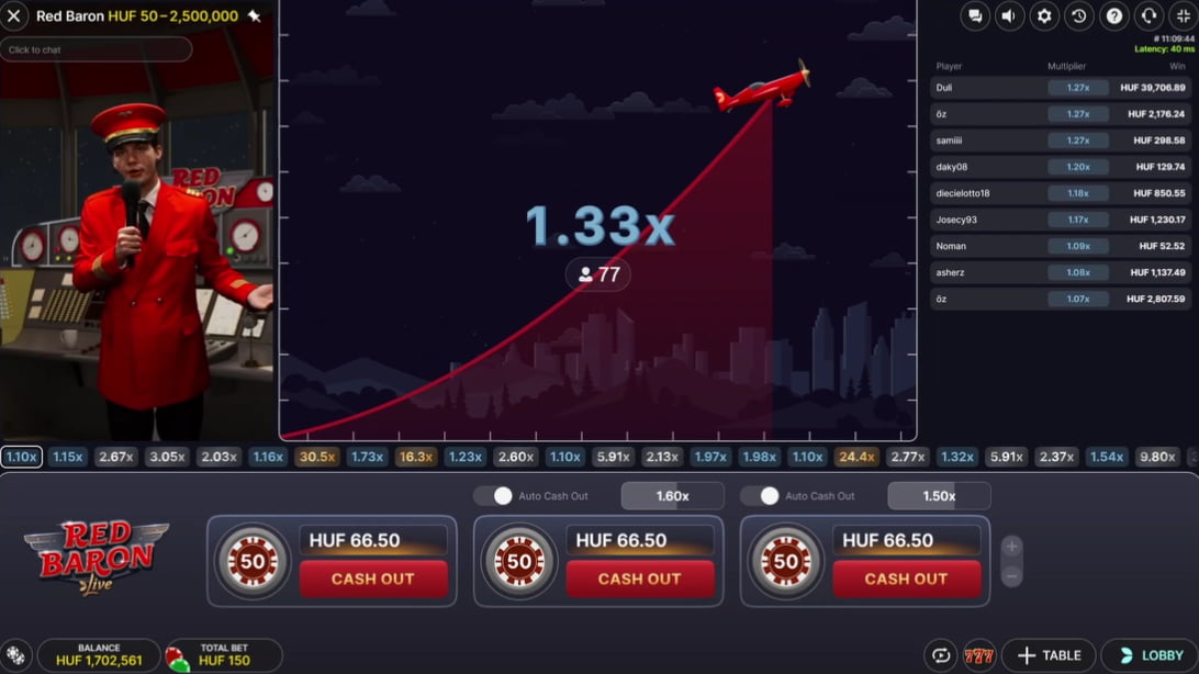 Red Baron Live flying phase
