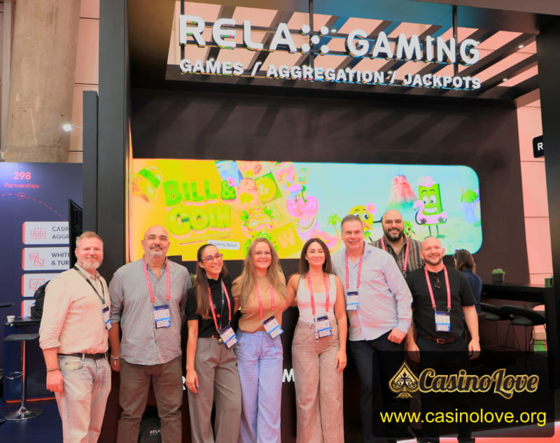 Relax Gaming Booth at SBC Summit 2026 Lisbon
