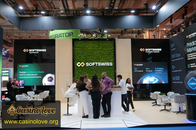 SOFTSWISS Booth at SBC Summit 2026 Lisbon