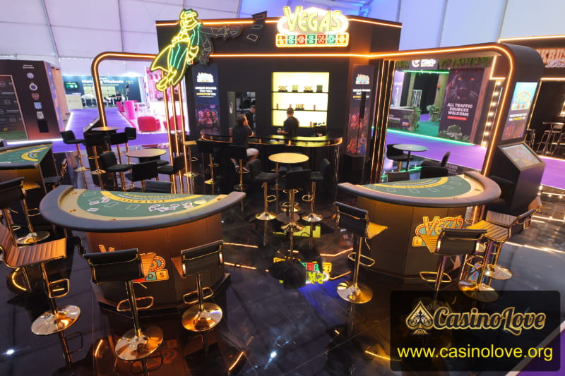 Vegas Legends Booth and Bar at SBC Summit 2026 Lisbon