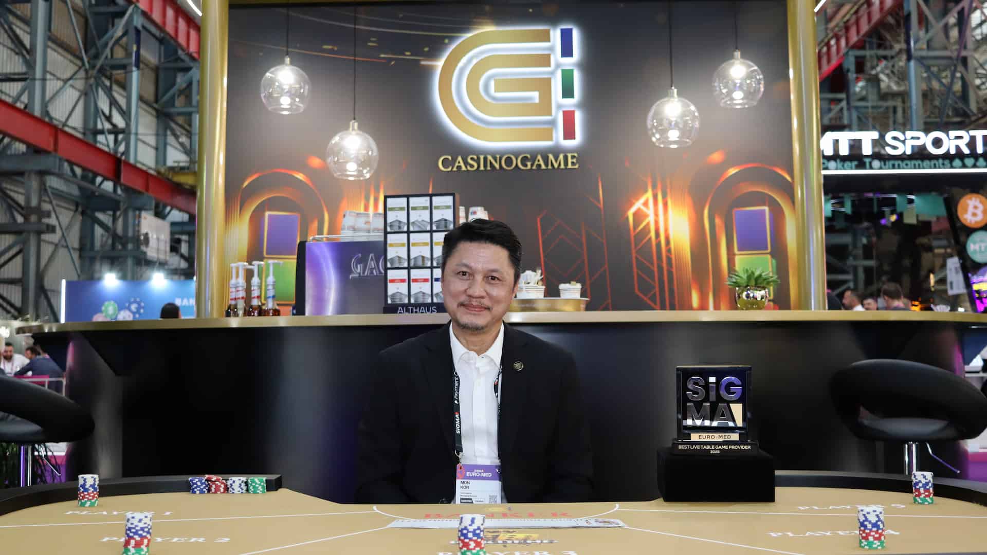 CasinoGame video interview at SiGMA Euro-Med 2025 conference (Malta).