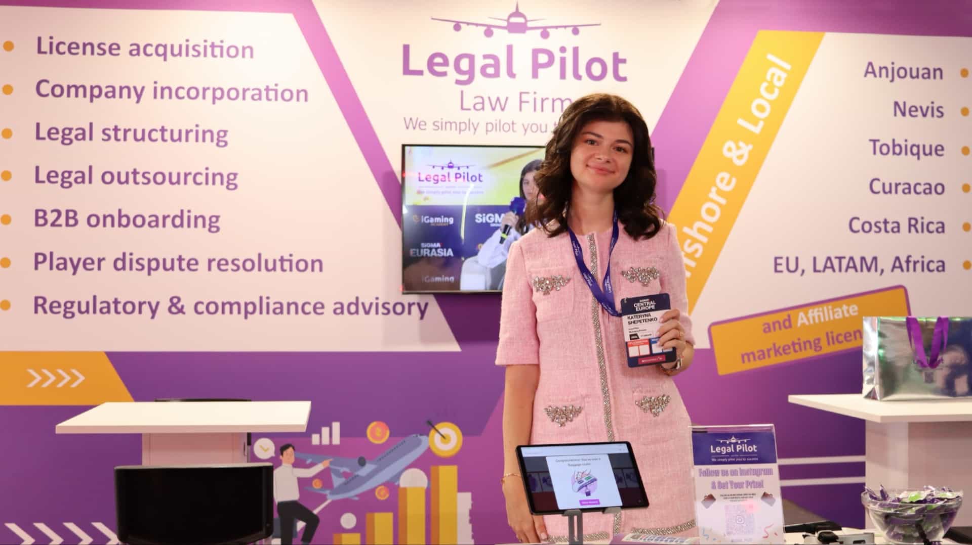 Legal Pilot video interview at SiGMA Europe 2025 Rome.