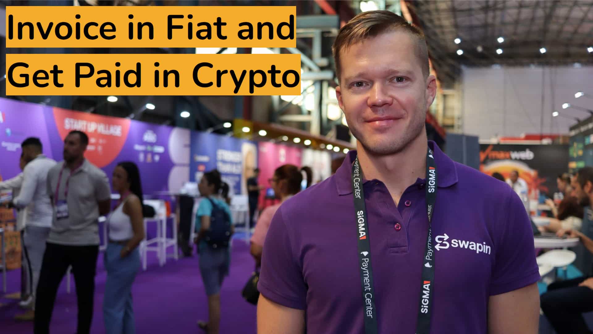 Swapin video interview at SiGMA Euro-Med 2025 conference (Malta).