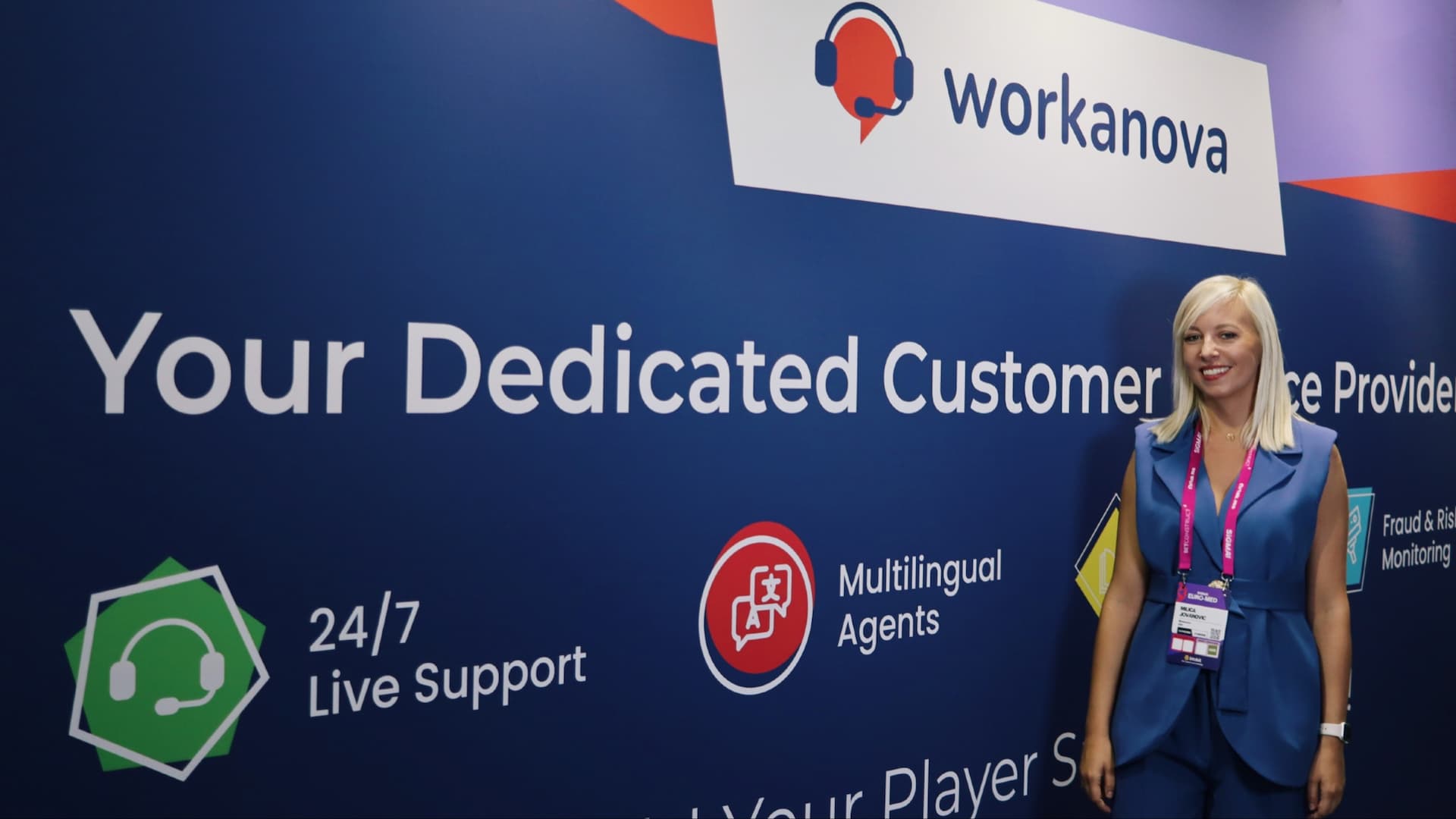 Workanova video interview at SiGMA Euro-Med 2025 conference (Malta).